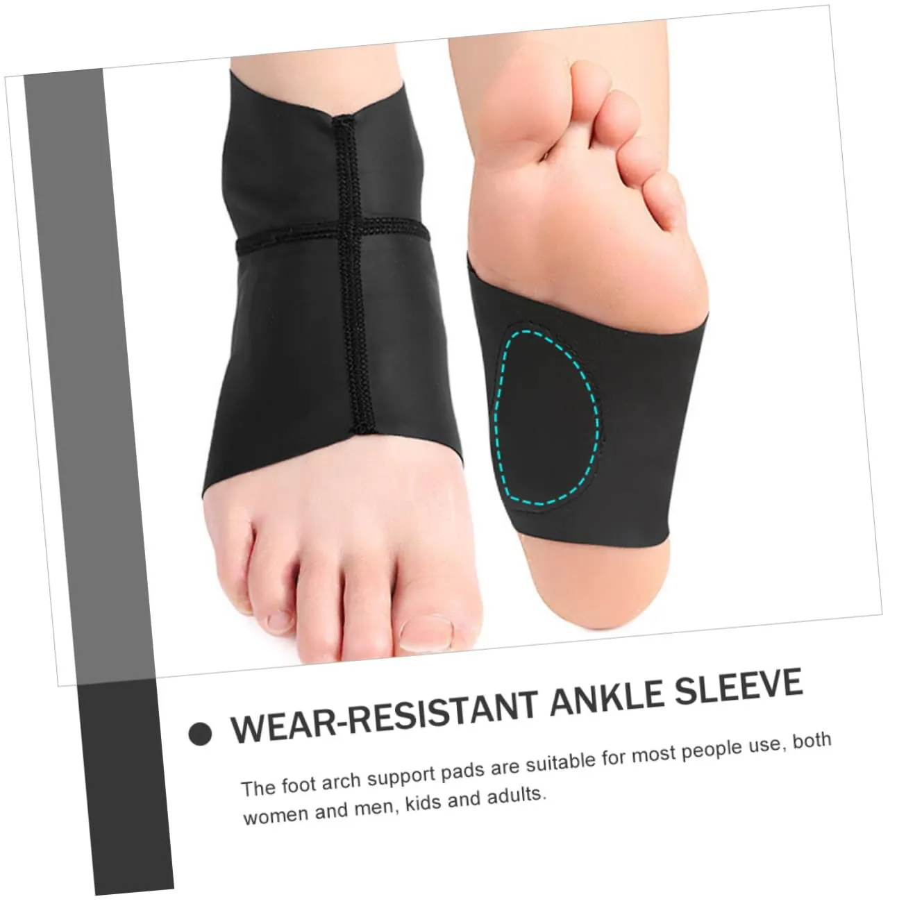 1 Pair Wear Resistant Ankle Sleeves for Flat Foot Support Comfortable and Breathable Household Ankle Braces for Men Women for Daily Use and Athletic Activities