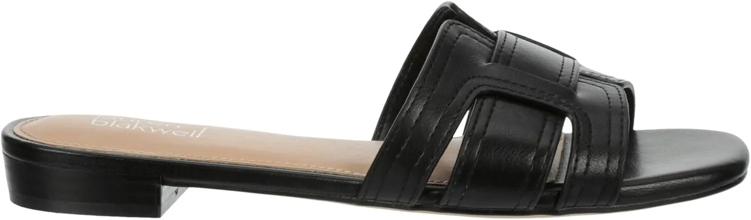 Astrid - Women's Open Toe H-Band Flat Slide Sandals