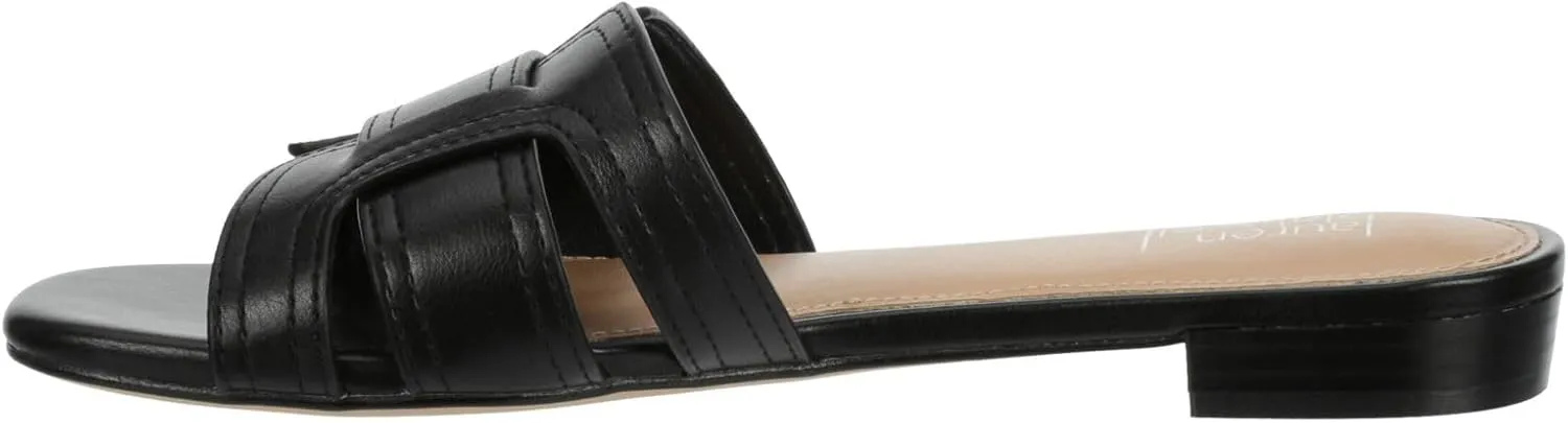 Astrid - Women's Open Toe H-Band Flat Slide Sandals