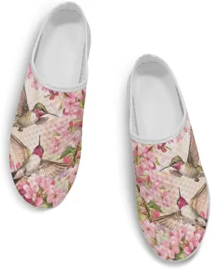 Backless Shoes for Women Walking Sneakers Slip-on Mules Closed Toe Slippers Breathable Mesh Footwear