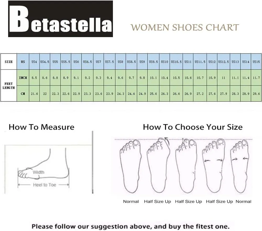 Betastella Women's Metallic Loafers Chunky Heel Loafers Low Heeled Slip On Pumps Office Work Shoes