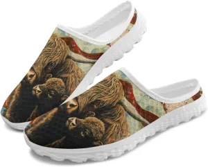 Binienty Mule Sneakers for Women Soft EVA Sole Anti-Slip Garden Clogs Fashion Slip on Loafers
