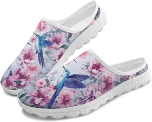 Binienty Womens Mule Shoes Slip on Mesh Garden Clogs Fashion Four Seasons Walking Shoe Outdoor Footwear
