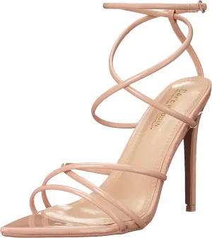 Cape Robbin Ada Strappy Pointy Open Toe Ankle Strap Stiletto Heel Sandals Black