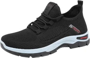 Casual Sneakers for Women Men Lightweight Breathable Mesh Fashion Sneakers Orthopedic Soft Arch Support Walking Shoes Comfortable Slip on Summer Workout Sport Work Tennis Shoes
