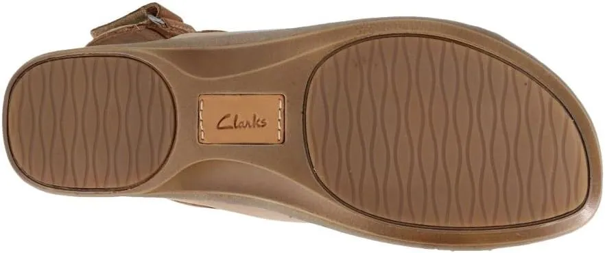 Clarks Womens Sarla Forte Nubuck Open Toe Flat Sandals