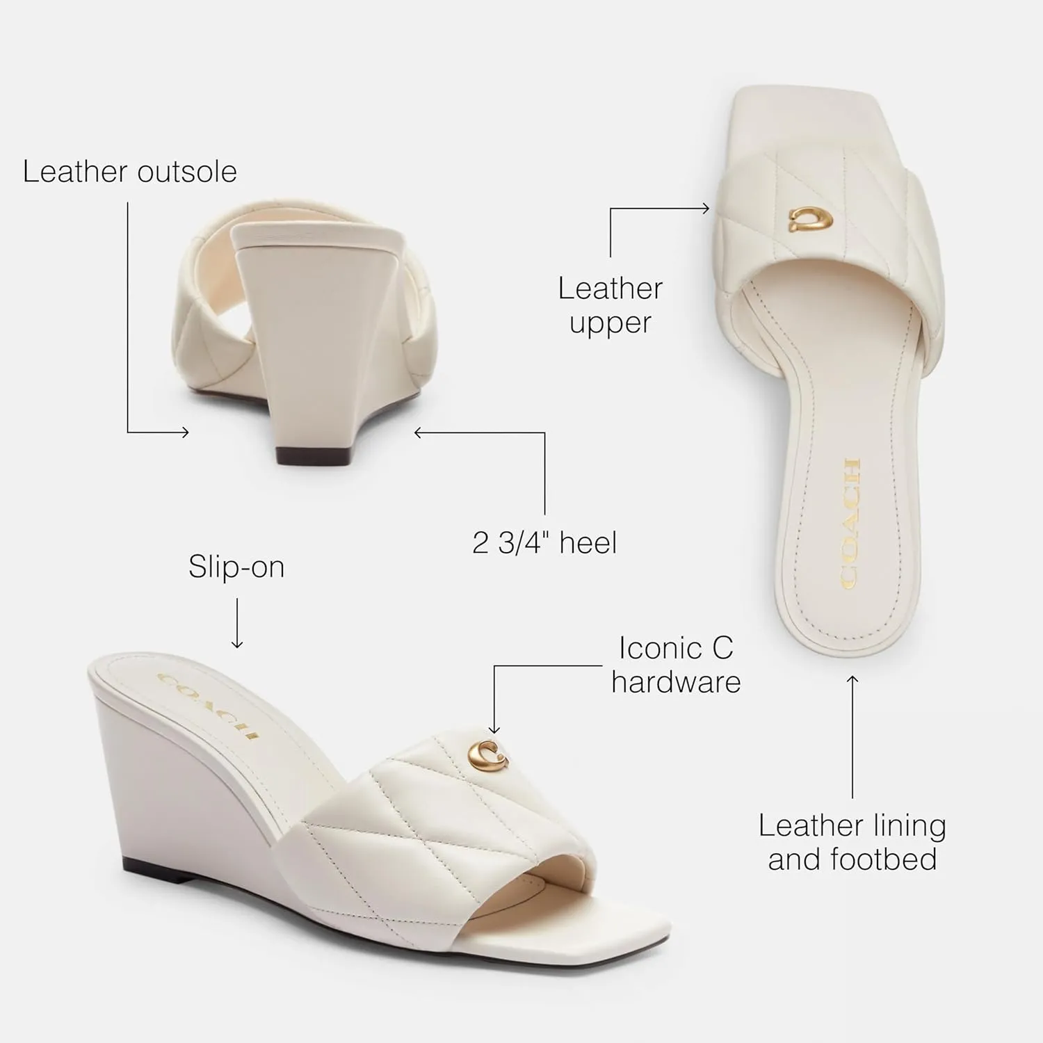 Coach Women's Emma Wedge Sandal
