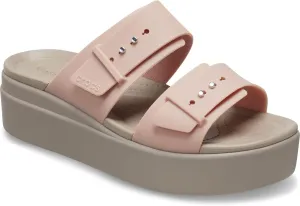 Crocs Women's Brooklyn Buckle Low Wedge, Platform Sandals