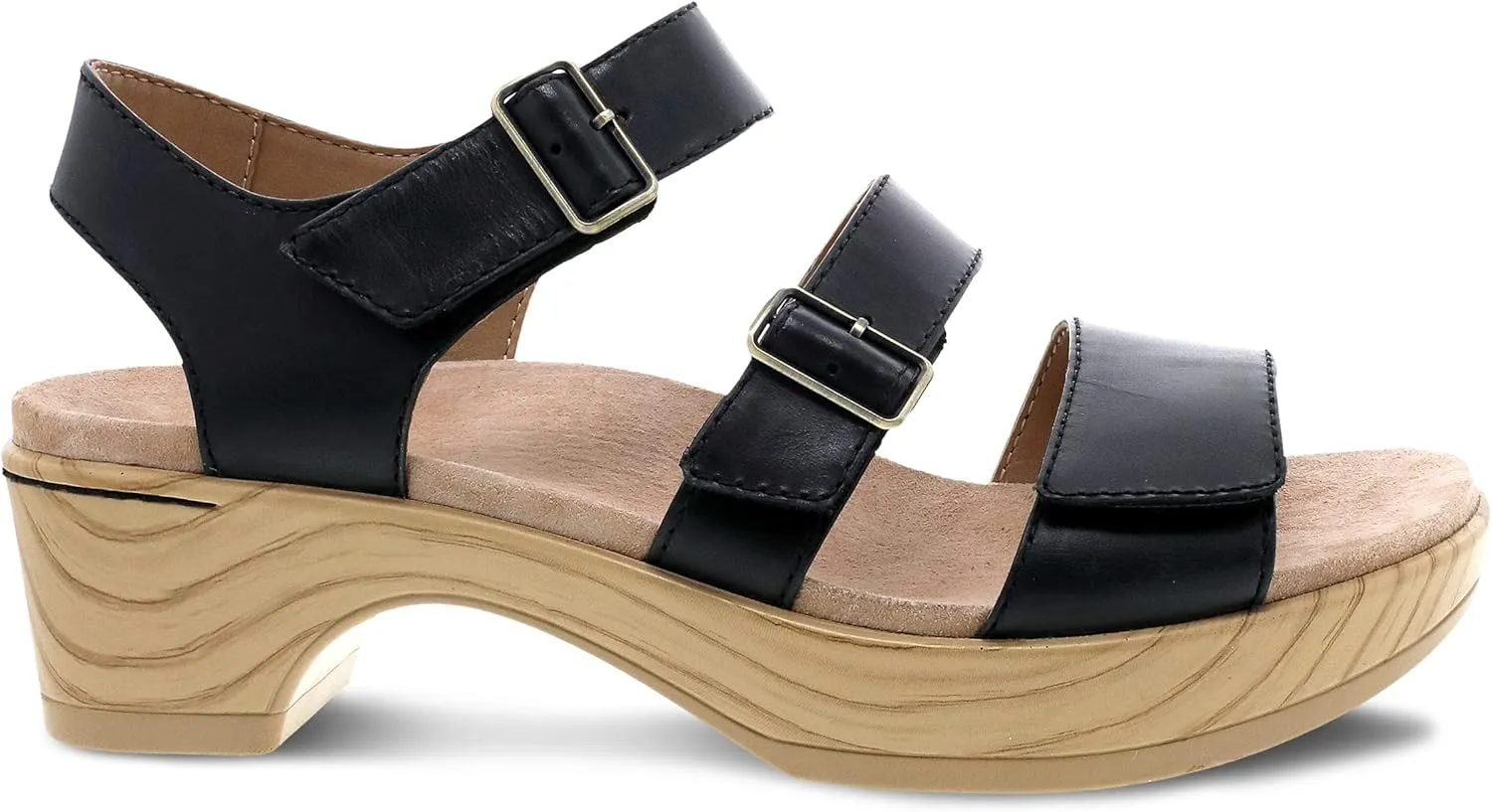 Dansko Malena Fully Adjustable Sandal for Women – Comfortable Platform Shoes with Arch Support – Versatile Casual to Dressy Footwear – Lightweight Rubber Outsole