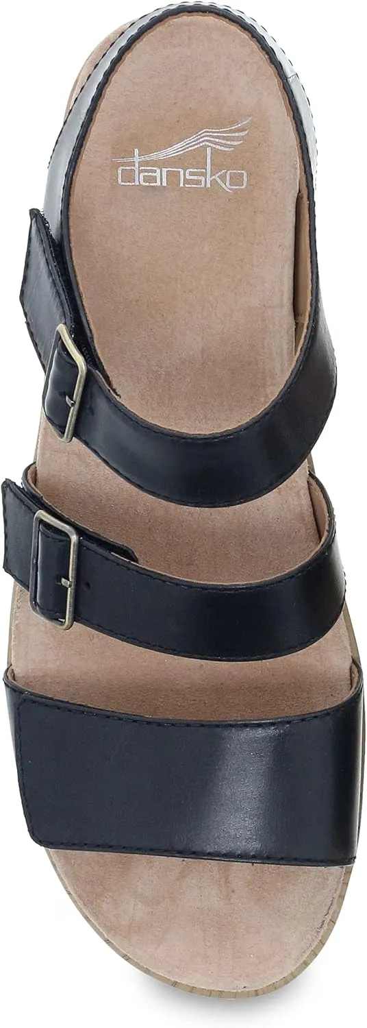 Dansko Malena Fully Adjustable Sandal for Women – Comfortable Platform Shoes with Arch Support – Versatile Casual to Dressy Footwear – Lightweight Rubber Outsole
