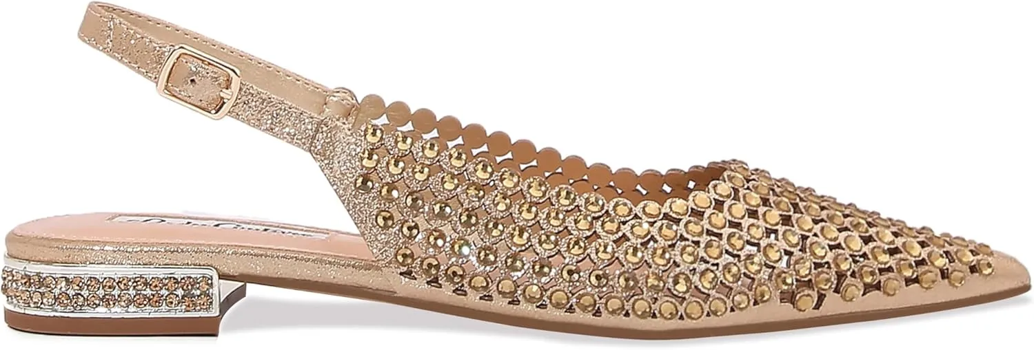 EMMY Multi Jewels Flat Slingbacks