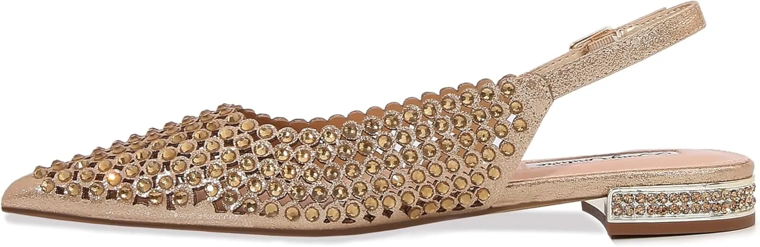 EMMY Multi Jewels Flat Slingbacks