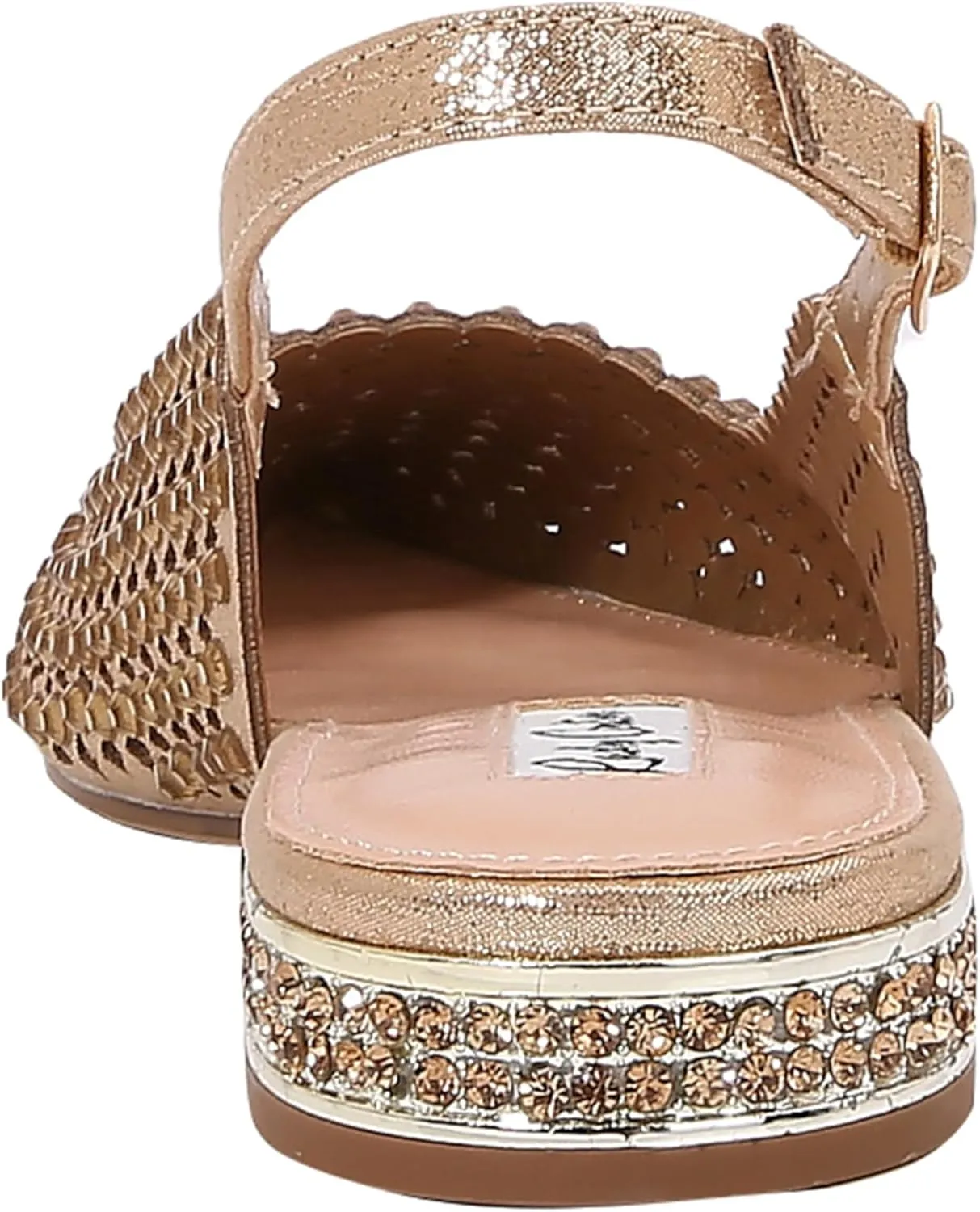 EMMY Multi Jewels Flat Slingbacks