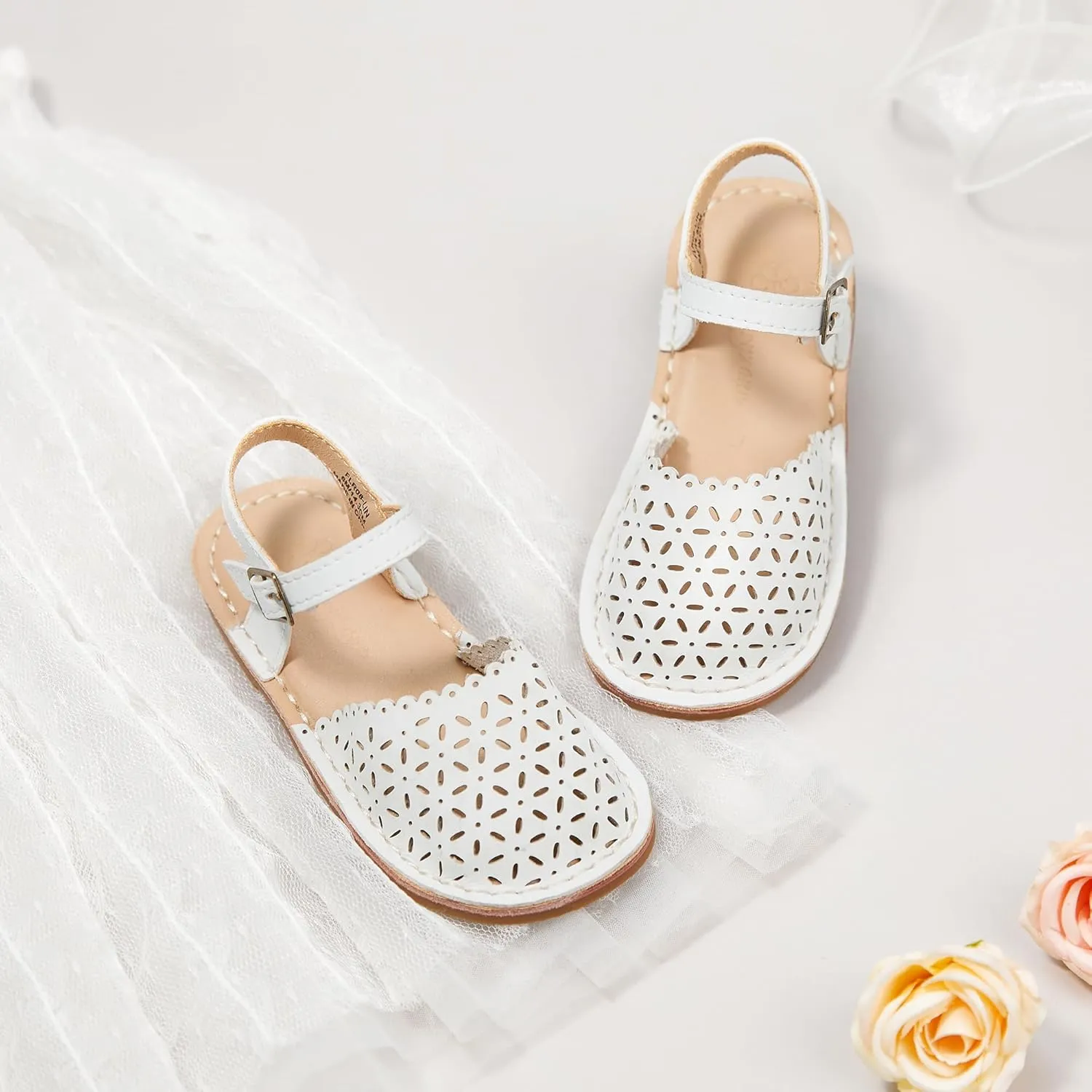 Flaryzone Toddler/Little Kids' Classic Rome Open-Toe Flat Sandals