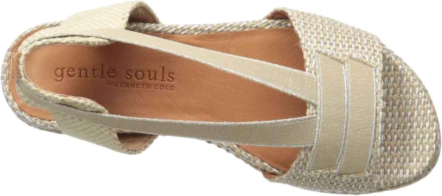 Gentle Souls by Kenneth Cole Women's Lark Elastic Flat Sandal