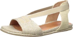 Gentle Souls by Kenneth Cole Women's Lark Elastic Flat Sandal