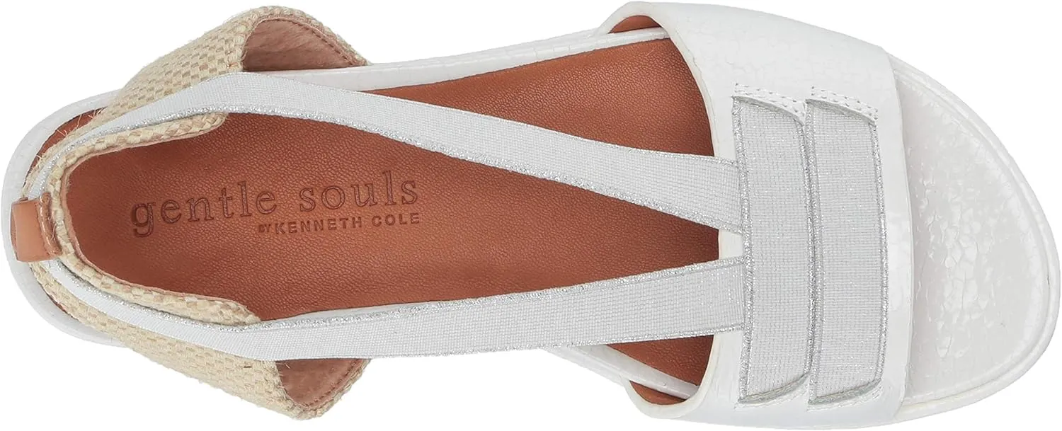 Gentle Souls by Kenneth Cole Women's Lark Elastic Flat Sandal