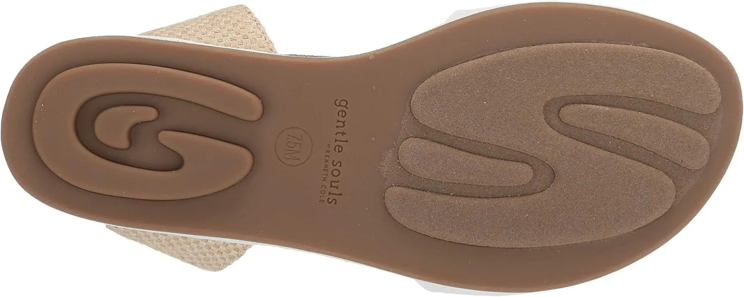 Gentle Souls by Kenneth Cole Women's Lark Elastic Flat Sandal