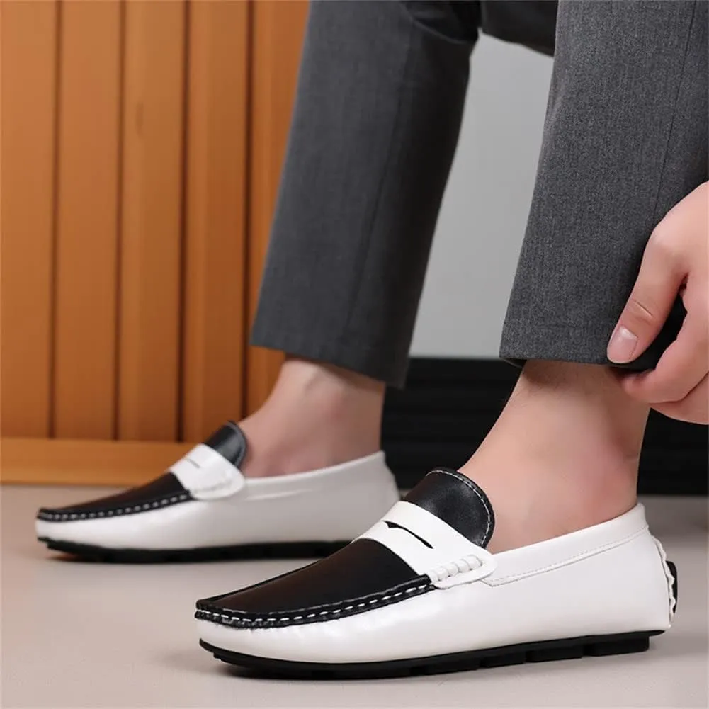 GEXECEUSS Men's Loafers Lightweight Driving Shoes Slip On Casual Penny Loafers Moccasin Flats Boat Shoes Anti-Slip Walking Shoes