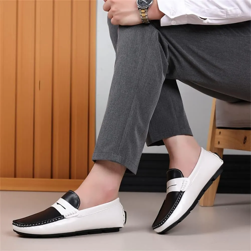 GEXECEUSS Men's Loafers Lightweight Driving Shoes Slip On Casual Penny Loafers Moccasin Flats Boat Shoes Anti-Slip Walking Shoes