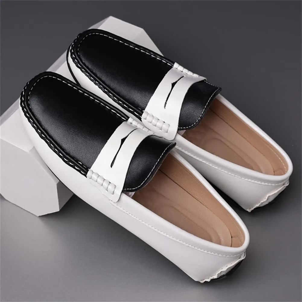 GEXECEUSS Men's Loafers Lightweight Driving Shoes Slip On Casual Penny Loafers Moccasin Flats Boat Shoes Anti-Slip Walking Shoes