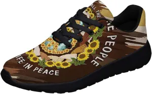 Hippie Fashion Sneakers Men Women Running Shoes Lightweight Breathable Casual Sports Walking Shoes