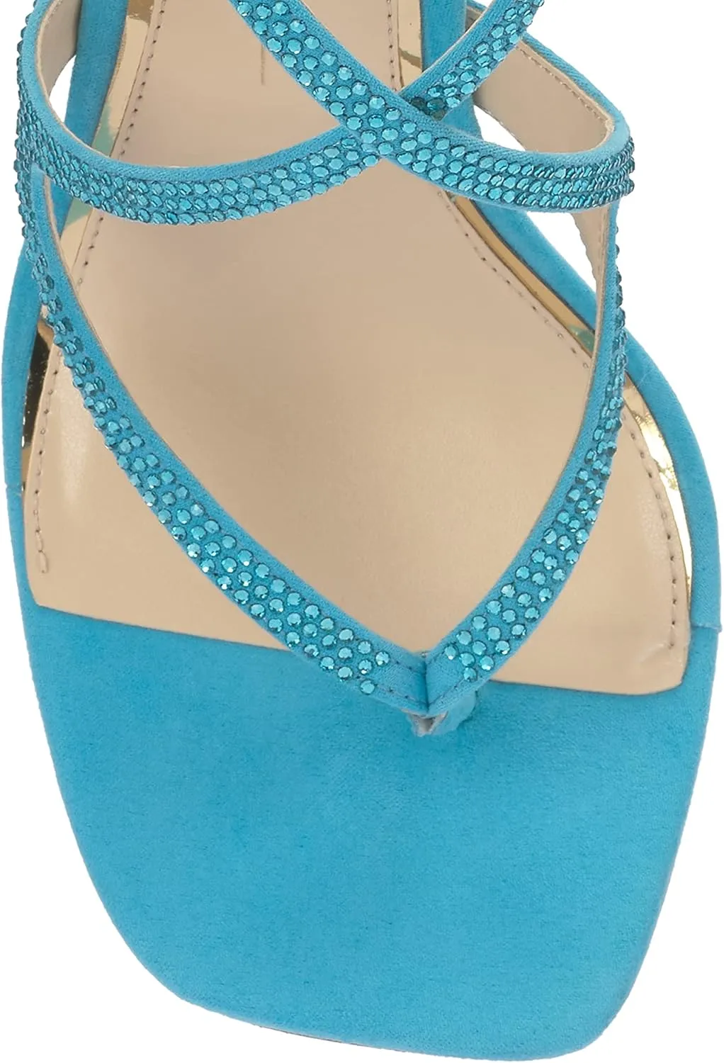 Jessica Simpson Womens Catarina Faux Suede Rhinestone Pumps