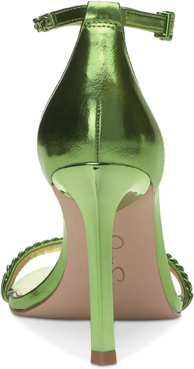 Jessica Simpson Womens Qiven Faux Leather Heels