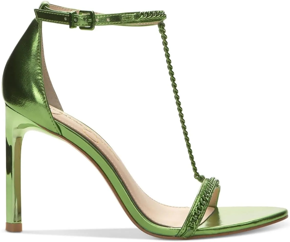 Jessica Simpson Womens Qiven Faux Leather Heels