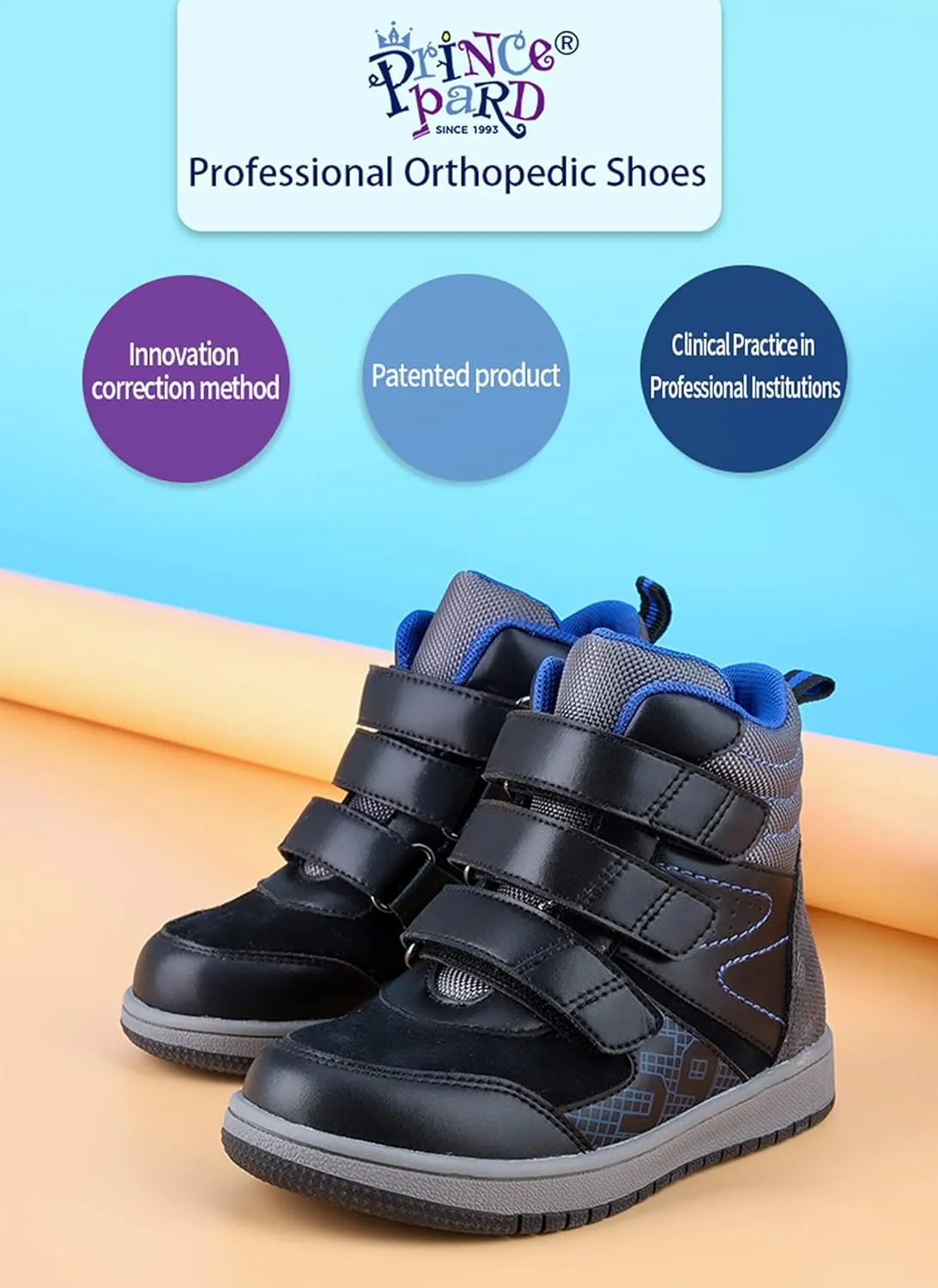 Kids Orthopedic Shoes,Toddlers Corrective High Top Boots with Arch and Ankle Support,Improve Children's Flat Feet and Valgus/varus
