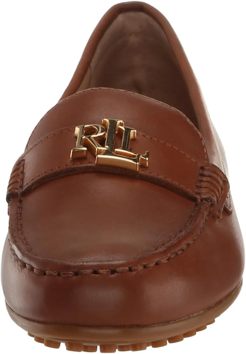 Lauren Ralph Lauren Women's Barnsbury Burnished Leather Driver Driving Style Loafer
