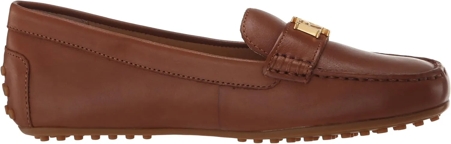 Lauren Ralph Lauren Women's Barnsbury Burnished Leather Driver Driving Style Loafer