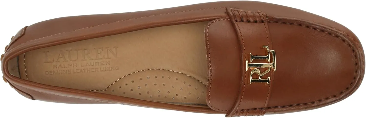 Lauren Ralph Lauren Women's Barnsbury Burnished Leather Driver Driving Style Loafer
