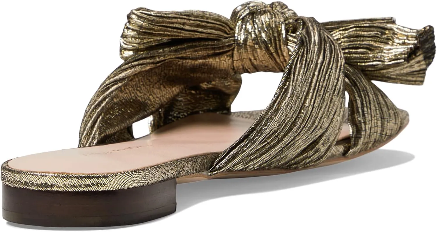Loeffler Randall Women's Daphne Pleated Bow Slides