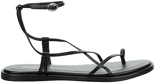 Michael By Michael Shannon Carissa - Women's Strappy Tie Lace-Up Gladiator Flat Sandals