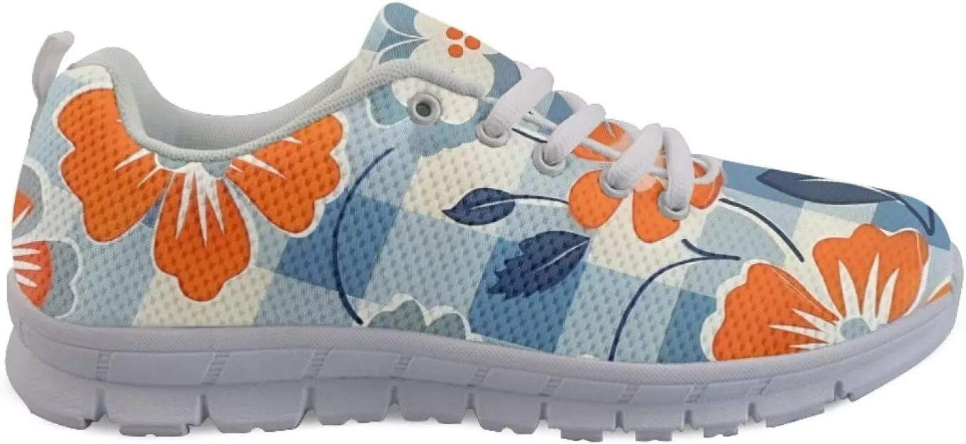 Modysero Shoes for Women Lace Up Tennis Shoes Daily Casual Womens Running Shoes with Mesh Breathable Ladies Footwear