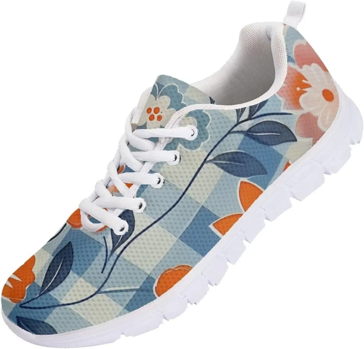 Modysero Shoes for Women Lace Up Tennis Shoes Daily Casual Womens Running Shoes with Mesh Breathable Ladies Footwear
