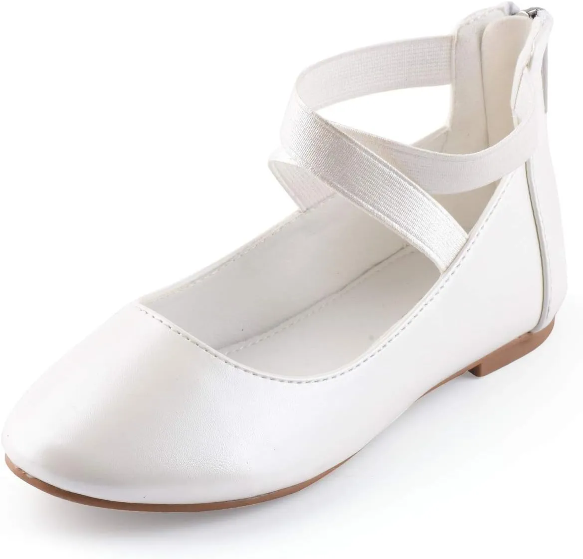 Nova Utopia Toddler Little Girls Dress Ballet Ankle Strap Flat Shoes
