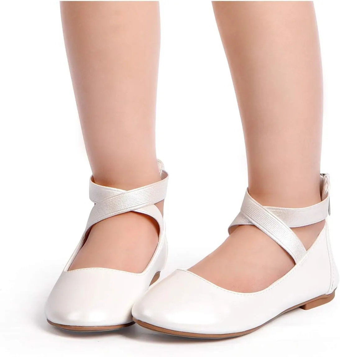 Nova Utopia Toddler Little Girls Dress Ballet Ankle Strap Flat Shoes