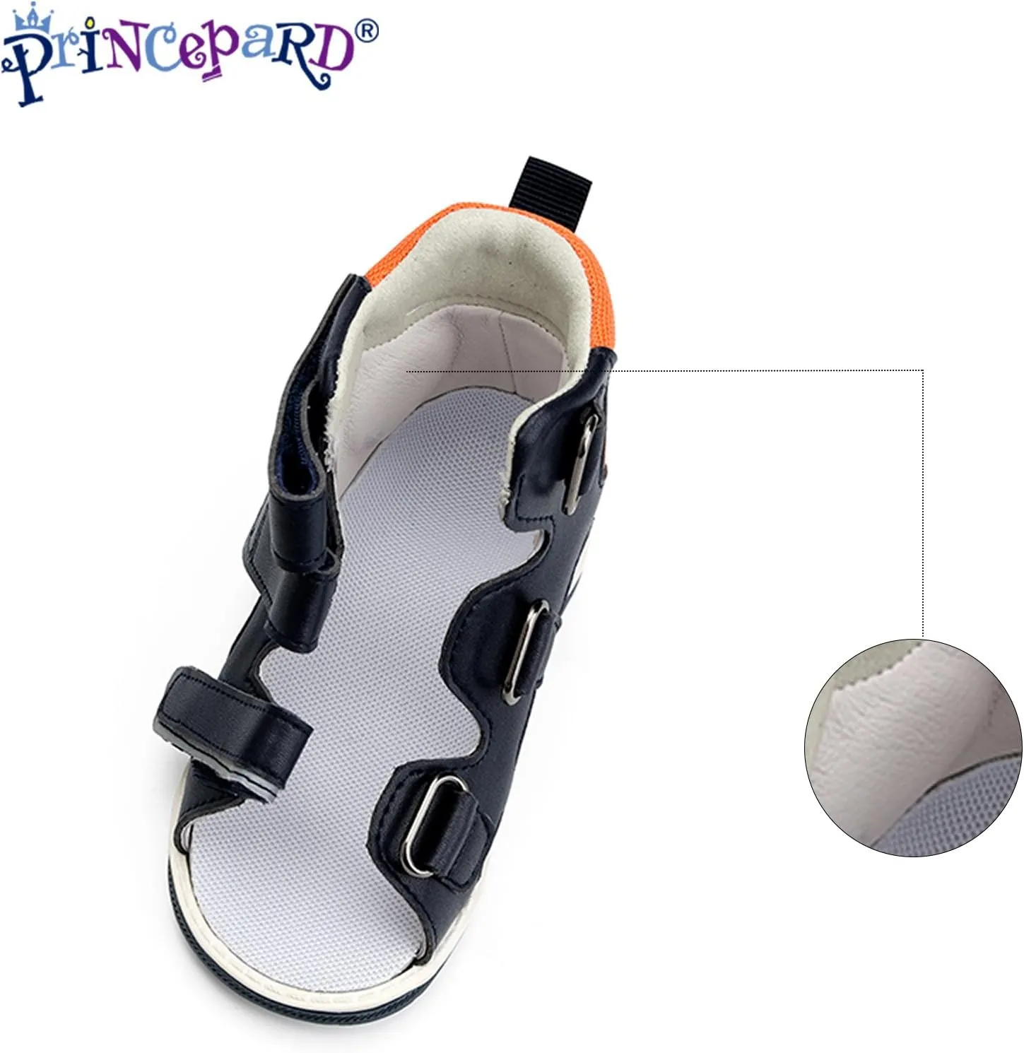 Orthopedic Corrective Sandals for Kids and Toddlers,High-top AFO Shoes with Arch and Ankle Support,Non-slip Soles