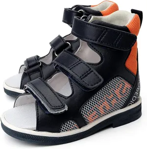 Orthopedic Corrective Sandals for Kids and Toddlers,High-top AFO Shoes with Arch and Ankle Support,Non-slip Soles