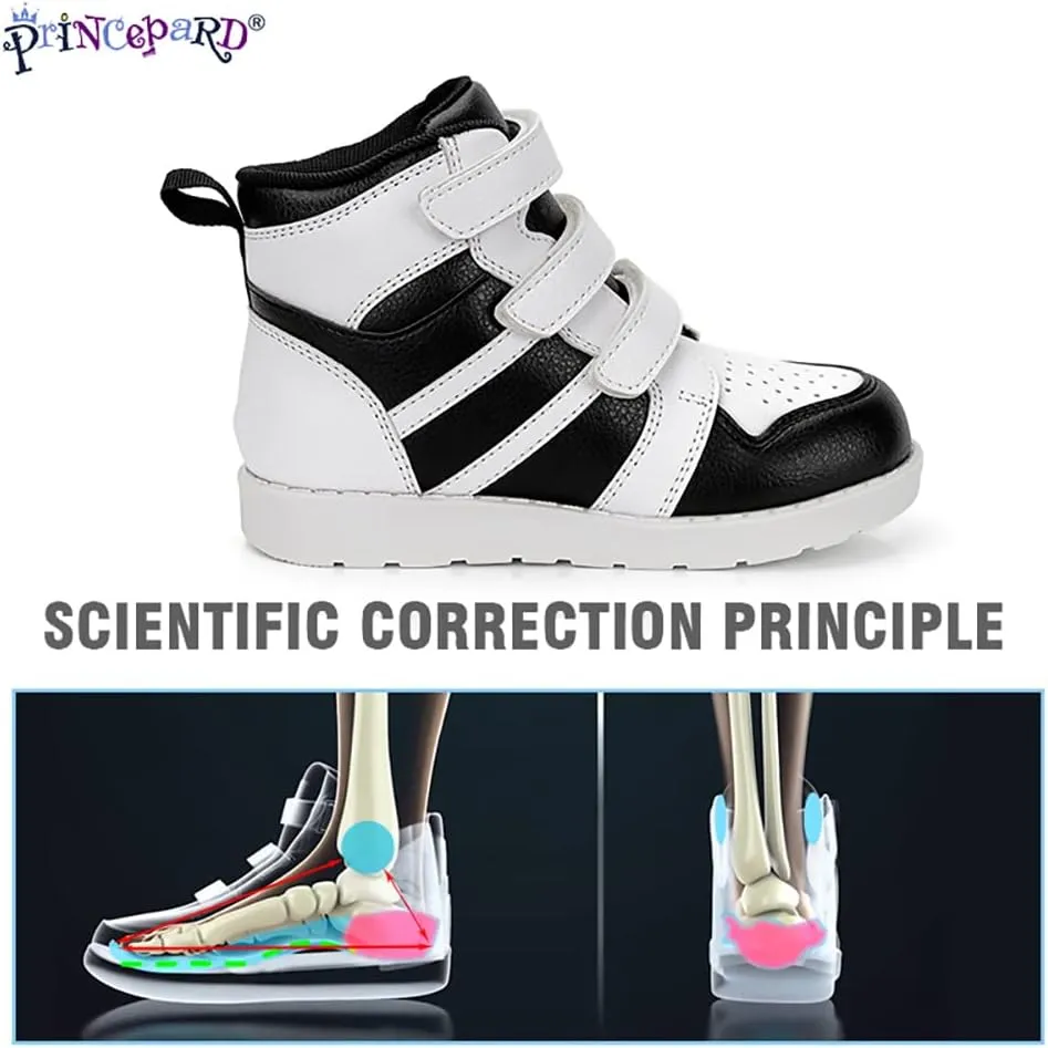 Orthopedic Shoes for Kids and Toddlers,High Back Corrective Sneakers with Ankle and Arch Support for Boys and Girls Flat Foot