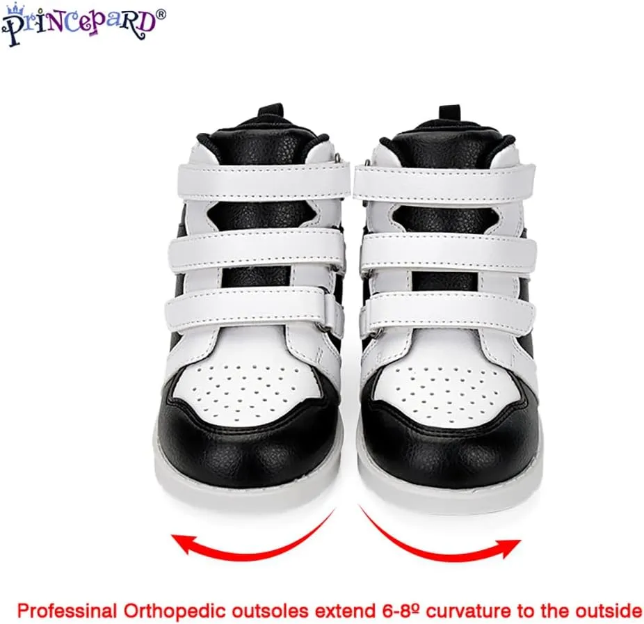 Orthopedic Shoes for Kids and Toddlers,High Back Corrective Sneakers with Ankle and Arch Support for Boys and Girls Flat Foot