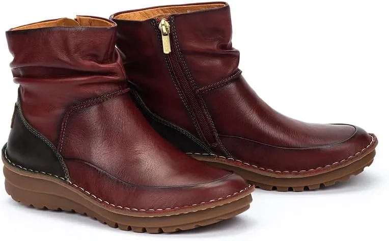 PIKOLINOS Flat Ankle Boots Leather Cazorla for Woman