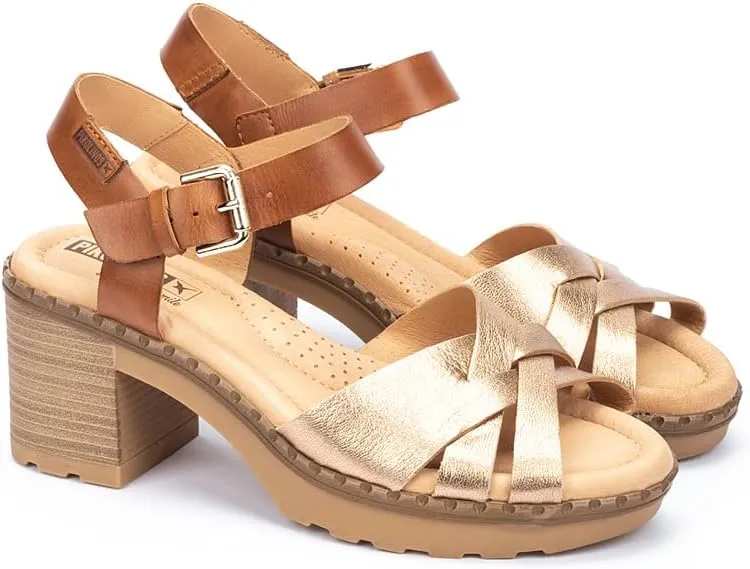 PIKOLINOS Heeled Sandals Leather Canarias for Woman