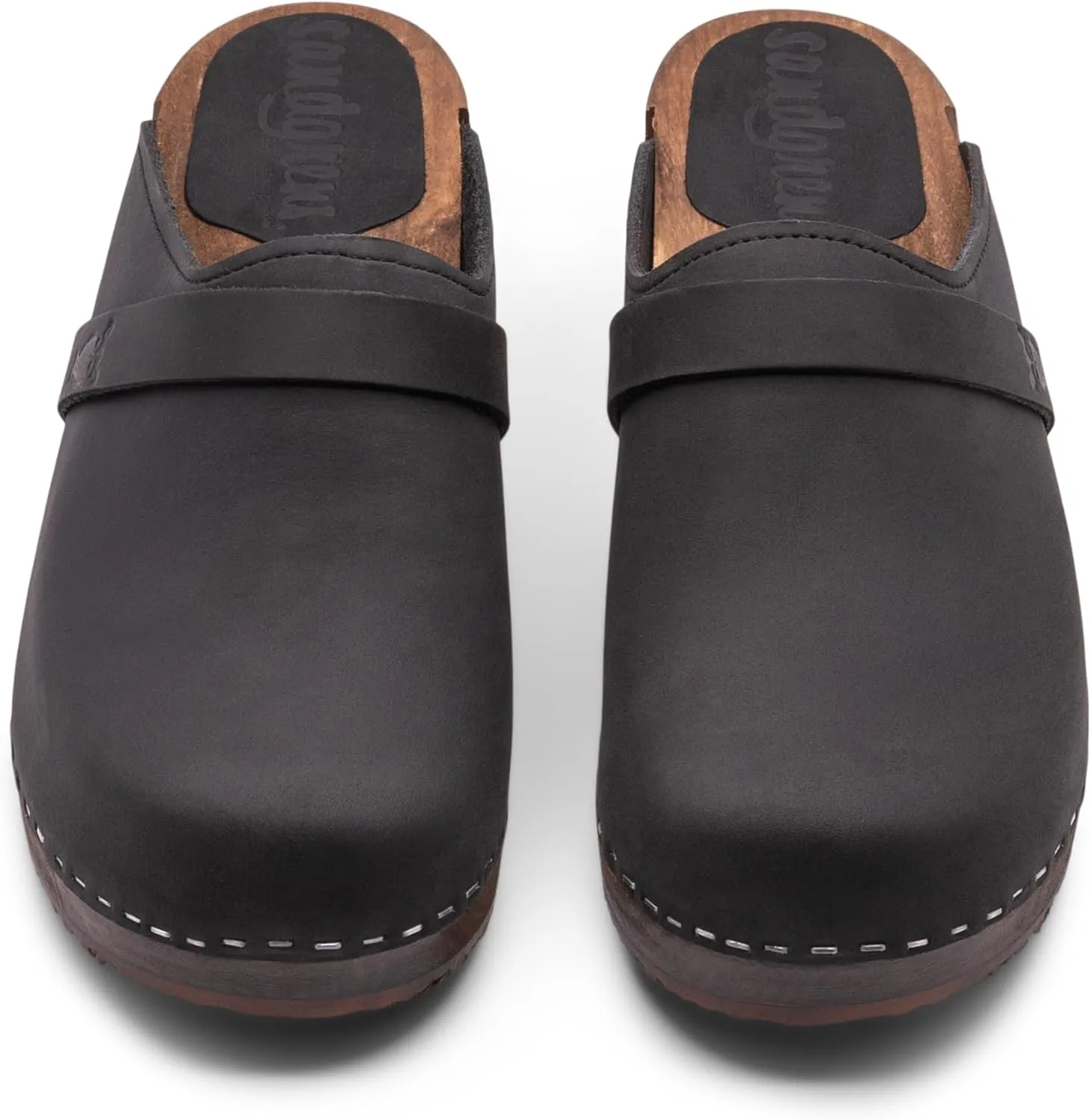 Sandgrens Handmade Swedish Wood Clogs for Women, Low Heel Mule | Tokyo