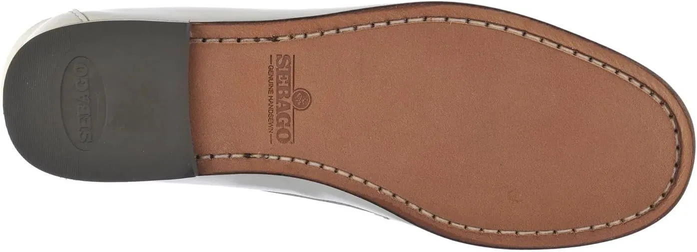 Sebago Women's Danielle Pop Loafer – Full-Grain Leather Slip-On Moccasin with Leather Sole and Rubber Heel