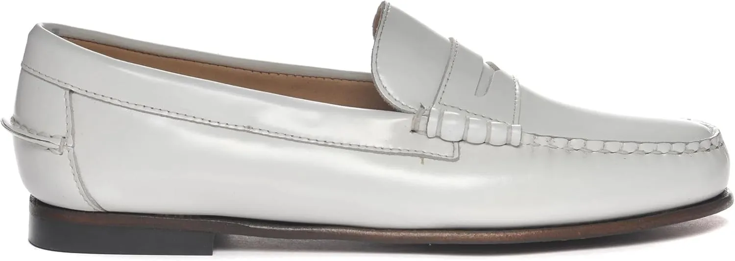 Sebago Women's Danielle Pop Loafer – Full-Grain Leather Slip-On Moccasin with Leather Sole and Rubber Heel