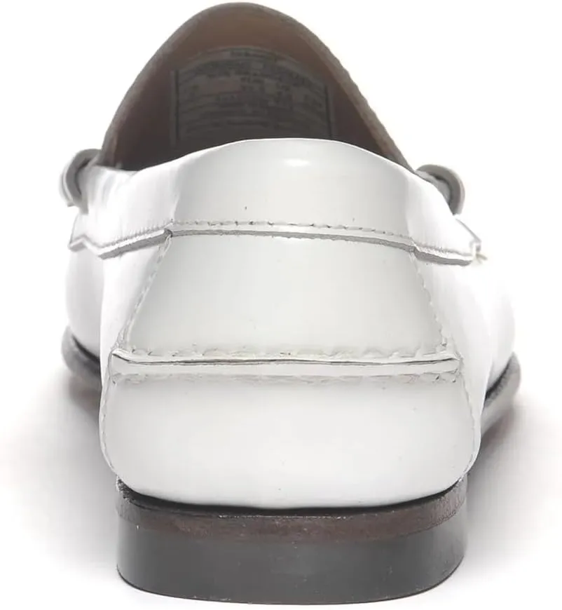 Sebago Women's Danielle Pop Loafer – Full-Grain Leather Slip-On Moccasin with Leather Sole and Rubber Heel