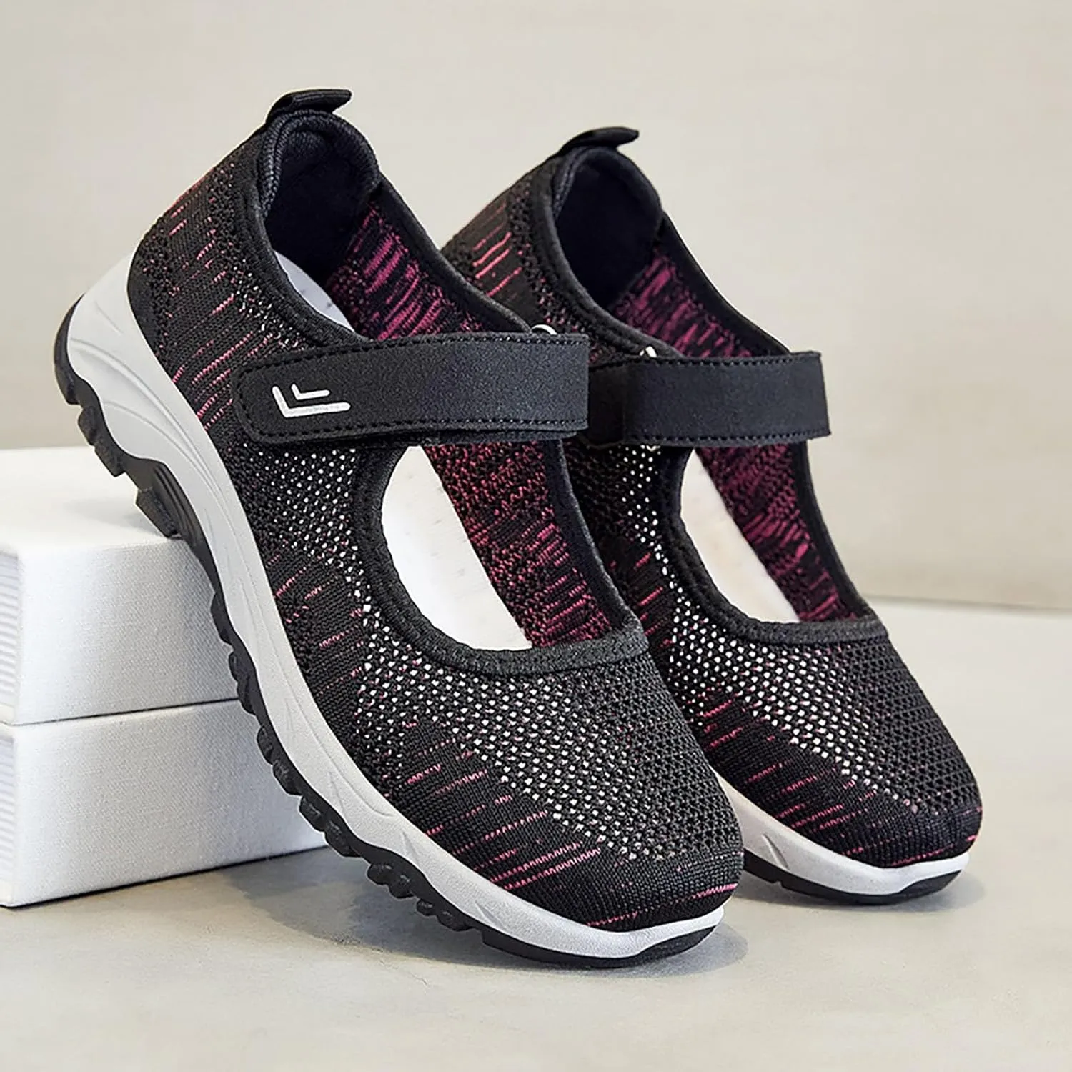Summer Comfortable Sneakers for Women Breathable Lug Sole Low Top Walking Shoes Daily Casual Fashion Sneaker